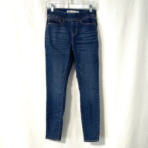 Levi Strauss Signature‎ Pull On Skinny Jeans Women's Size 4 Blue Stretch 27 x 30